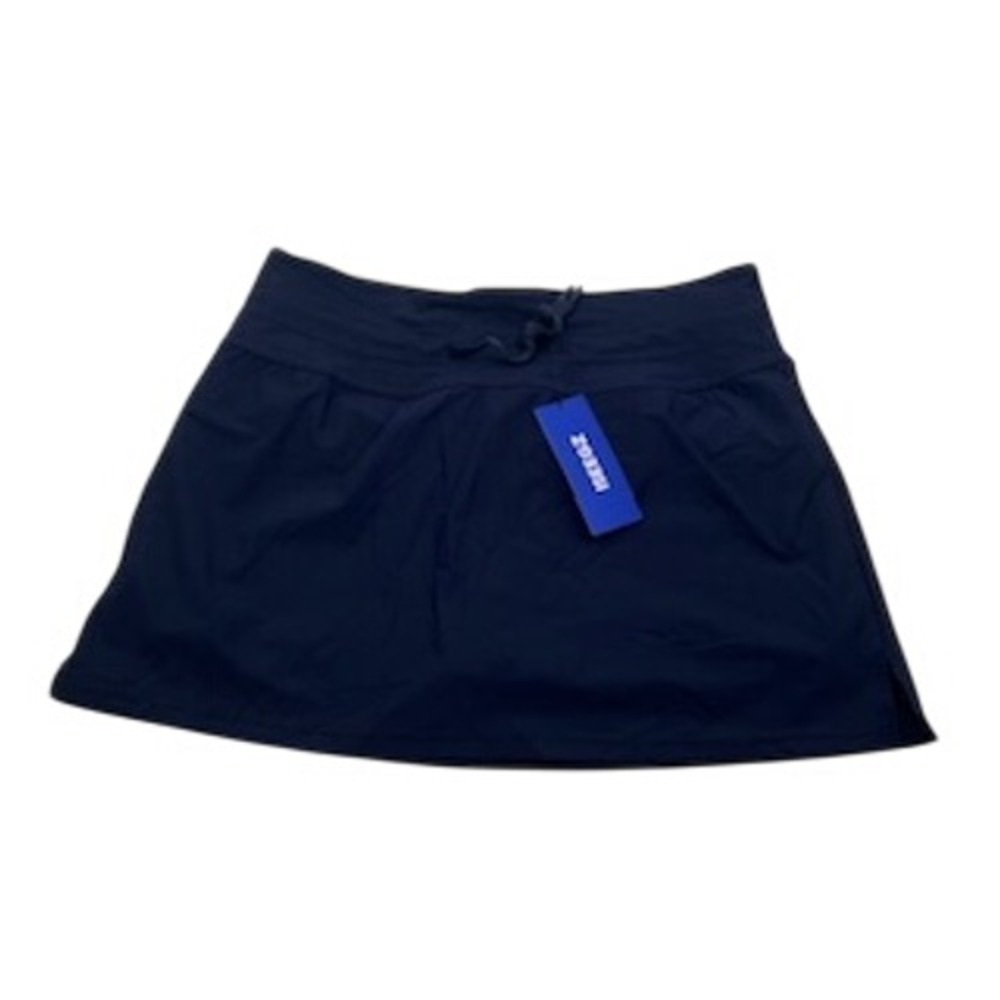 ISEEGZ Women Navy Blue Athletic Skort XL Built-in Shorts Pocket Drawstring NEW - Picture 1 of 8